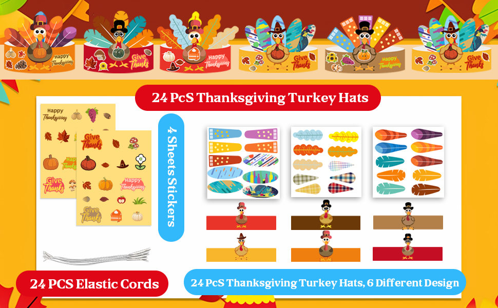 Thanksgiving Turkey Headbands 