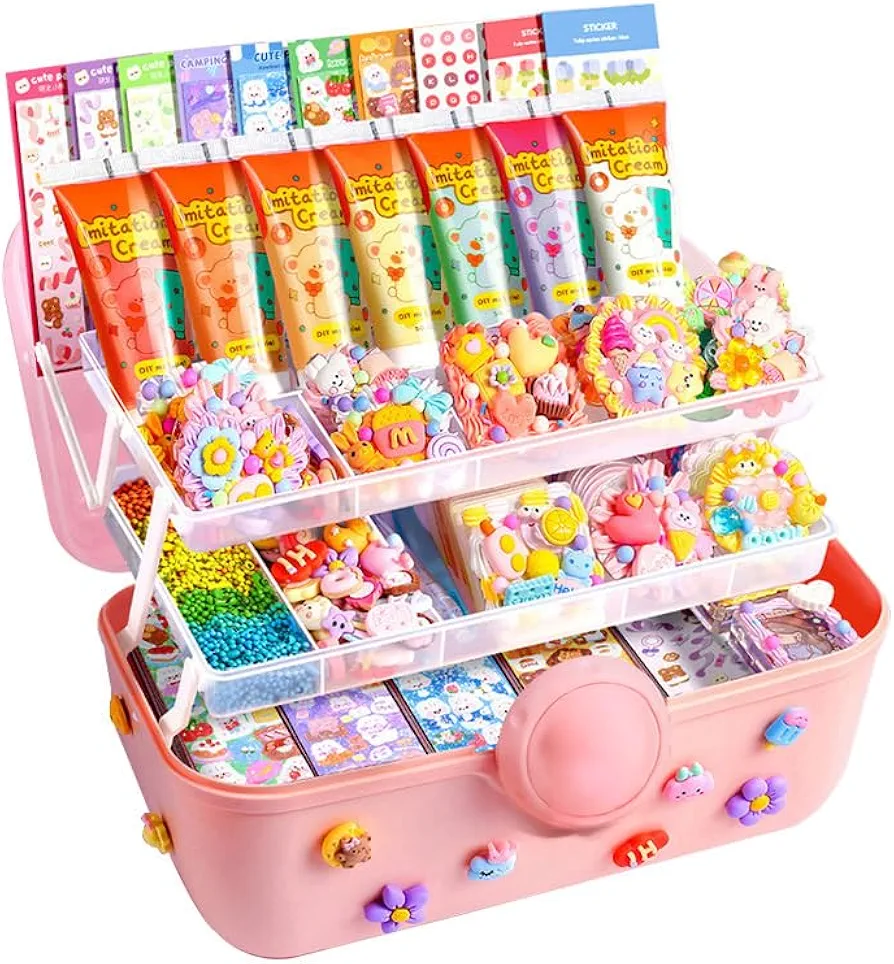 ERANC Guka Stickers Set with Cream Glue, Ideal Crafts Gift for Kids (Ultimate B)