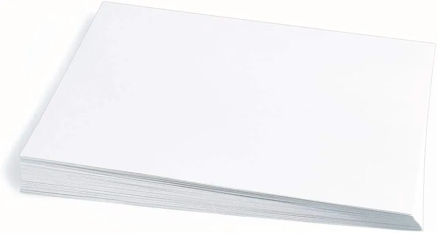 Colorations Construction Paper,Bright White,9 inches x 12 inches,50 Sheets,Heavyweight Construction Paper,Crafts,Art,Kids Art,Painting, Coloring,Drawing,Paper,Art Project,All Purpose, Home School use