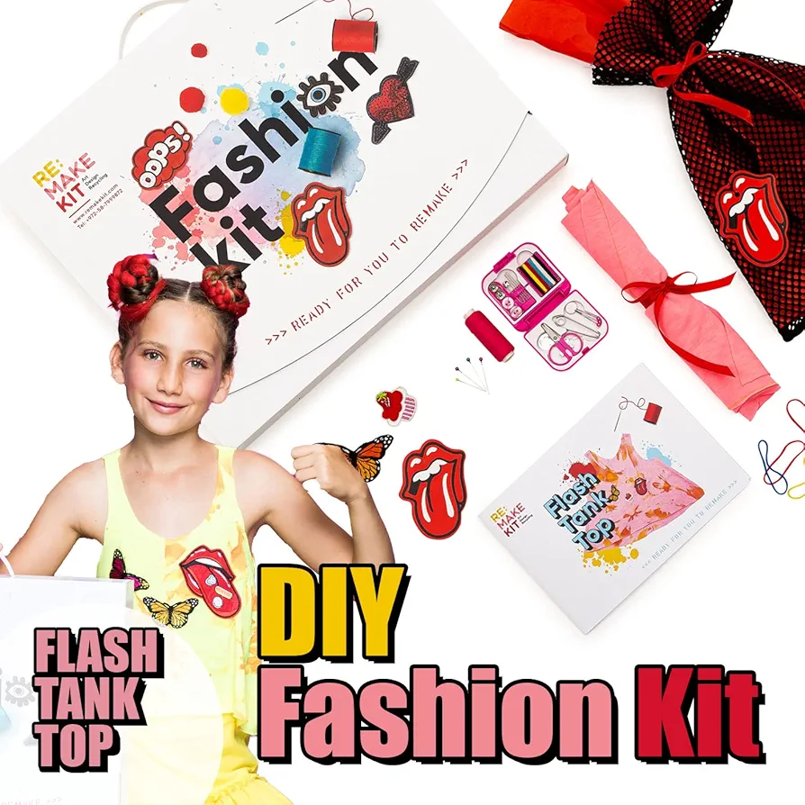 Rainbow Tank Top- Design Your own Personalized Rainbow Tank top with a DIY Arts & Crafts kit! Suited for Kids Aged 7-8 and for Group Activities.