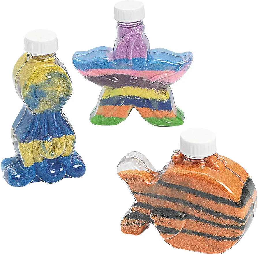 Fun Express Under The Sea! Art Bottles- 1 Dz - Crafts for Kids and Fun Home Activities - VBS Vacation Bible School Supplies/Decor