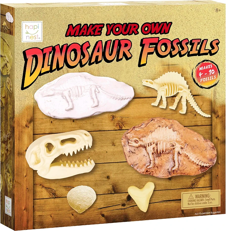 Hapinest Make Your Own Dinosaur Fossils Arts and Crafts Kit for Kids Boys Girls Ages 8 9 10 11 12 Years Old