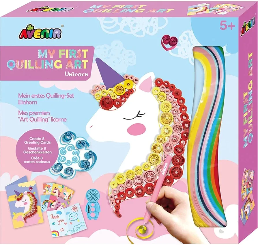 Avenir CH201744 My First Quilling Art Unicorn Craft Set