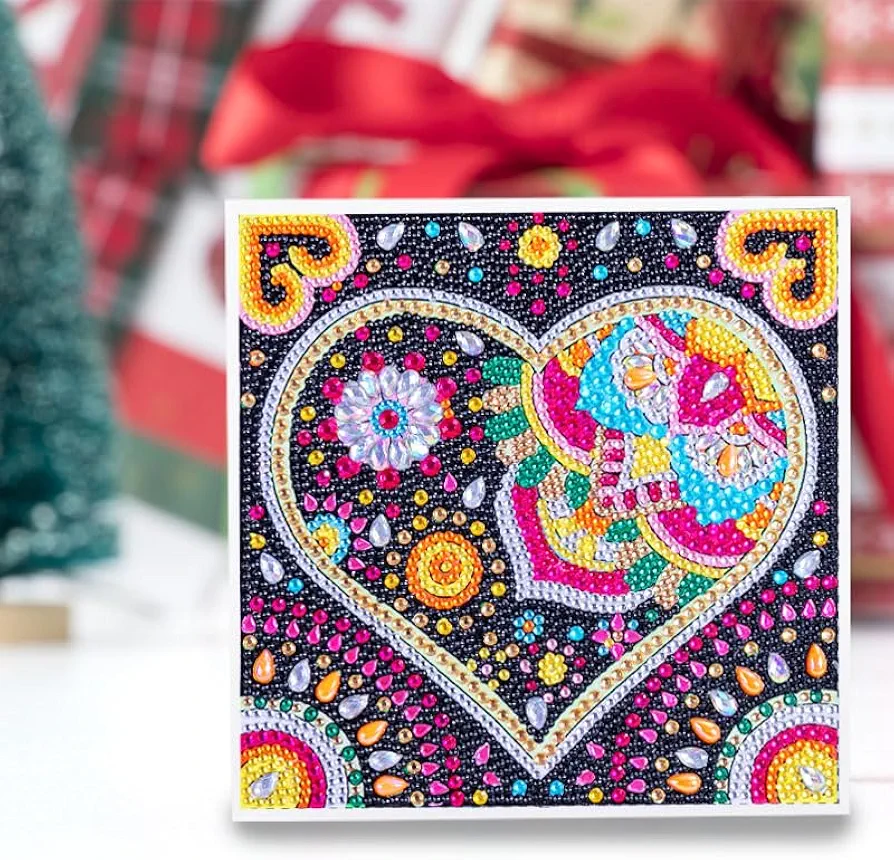 YIMORE 5D Diamond Art Painting Kits Flower 7.87 x 7.87 inch for Kids Adults with Wooden Frame, Full Drill Mosaic Gems Paint Sets by Number Kits for Room Decoration