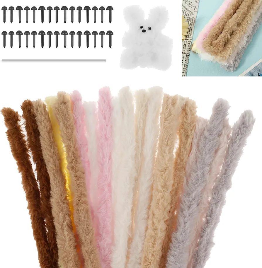 Pipe Cleaners Craft Kit DIY Pipe Cleaners Set Art and Crafts Kit Cute Animals Pipe Cleaners Kit for Beginners includes Supplies Instruction Soft Pipe Cleaners Craft Great Best Craft Project Kids (02)