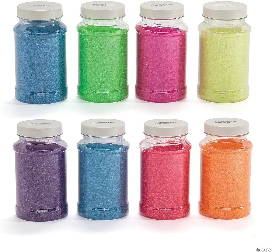 Fun Express Neon Craft Sand Set - 8 Pc.