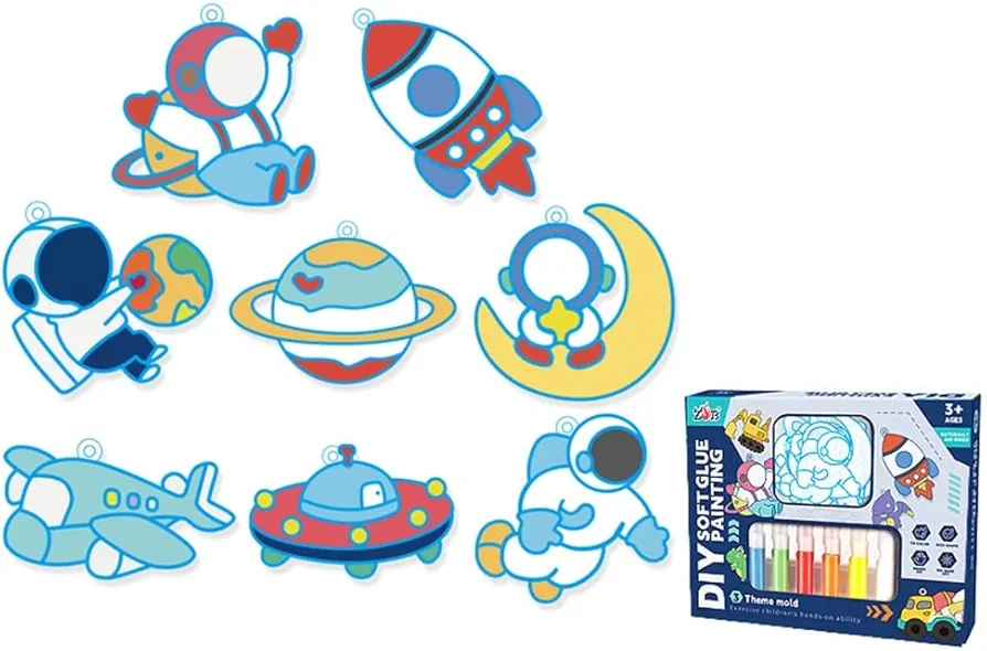 JSGHGDF Key Chain Art Kits Diamond lues Painting Pendant Toy or Children Interactive Party Supplies Classroom Props