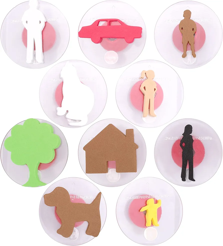 READY 2 LEARN Giant Stampers - Family Members - Set of 10 - Easy to Hold Foam Stamps for Kids - Arts and Crafts Stamps for Displays, Posters, Signs and DIY Projects
