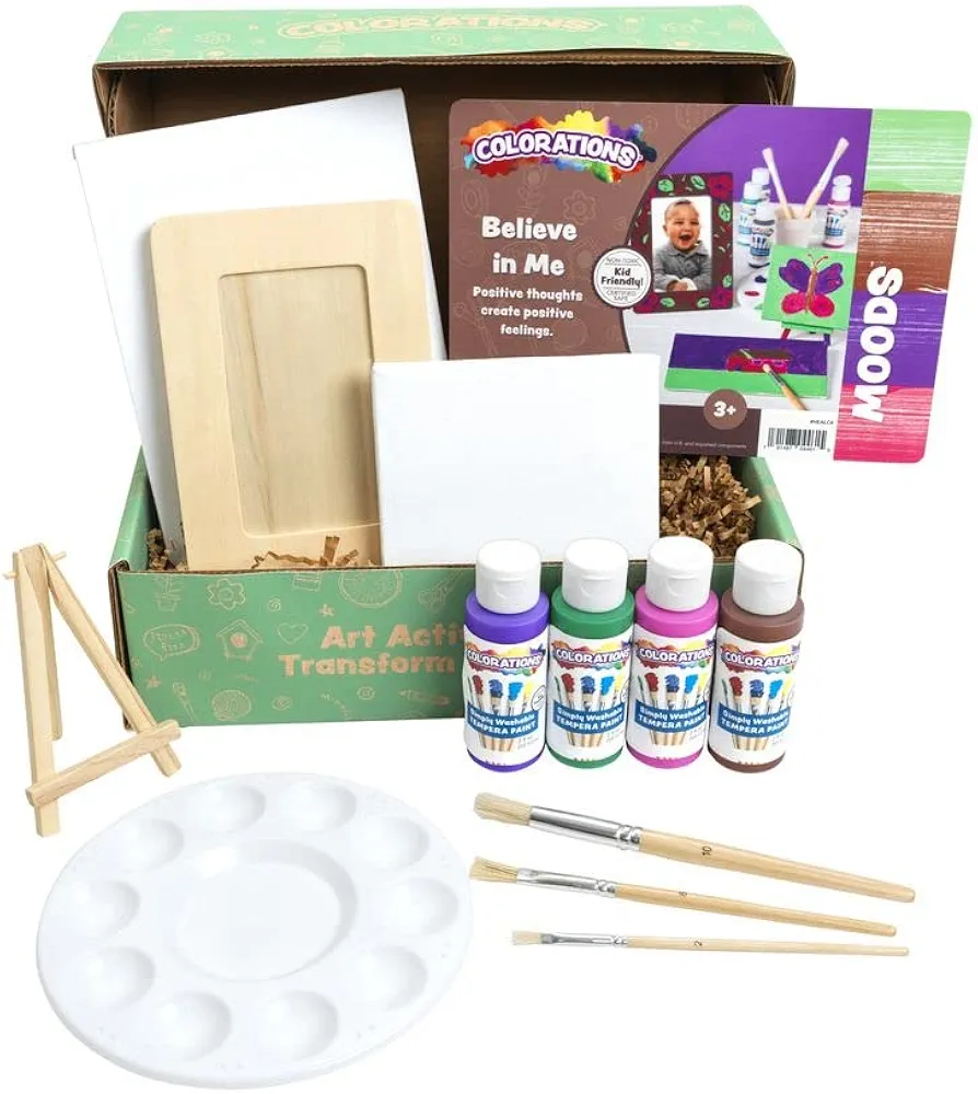 Colorations ® Moods ™, Social Emotional Learning Art Kit, Believe in Me, Craft Activity, Self Paint Art Activity, Painting Craft for All Ages