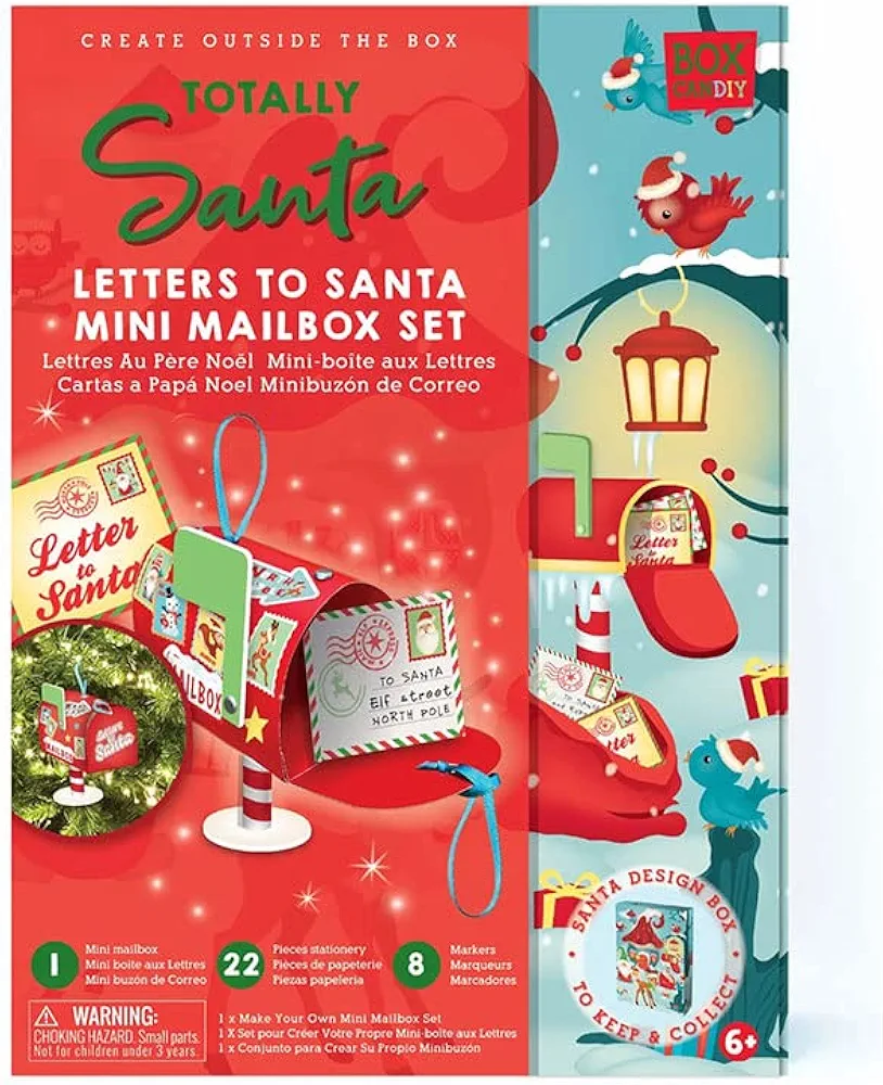 Handstand Kitchen Box CanDIY Totally Santa Letters to Santa Mini Mailbox Set Arts & Crafts for Ages 6 to 11
