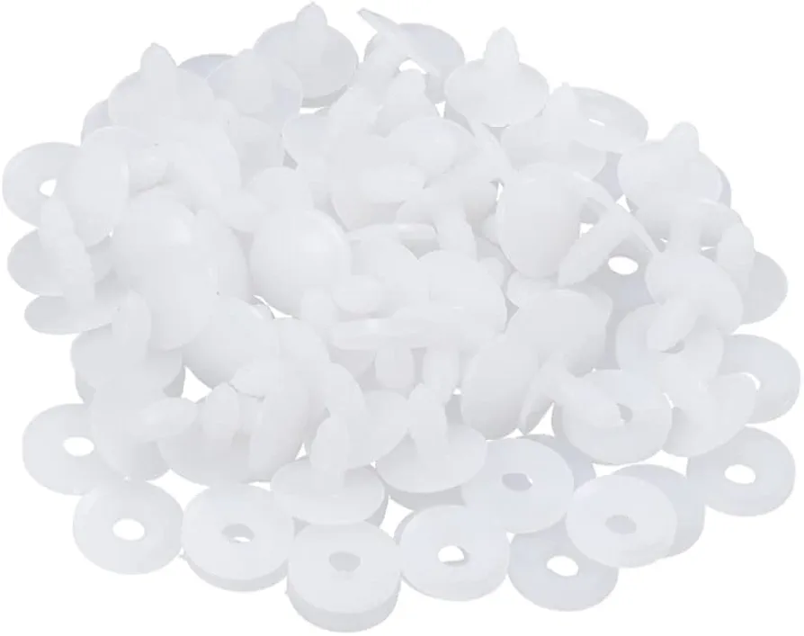 50 Set Movable Doll Joints Dolls & Accessories Doll Making Supplies Plushie Button Eyes Arts and Crafts for Crochet Hooks Dolls Accessories Miniature Craft Supplies White Child