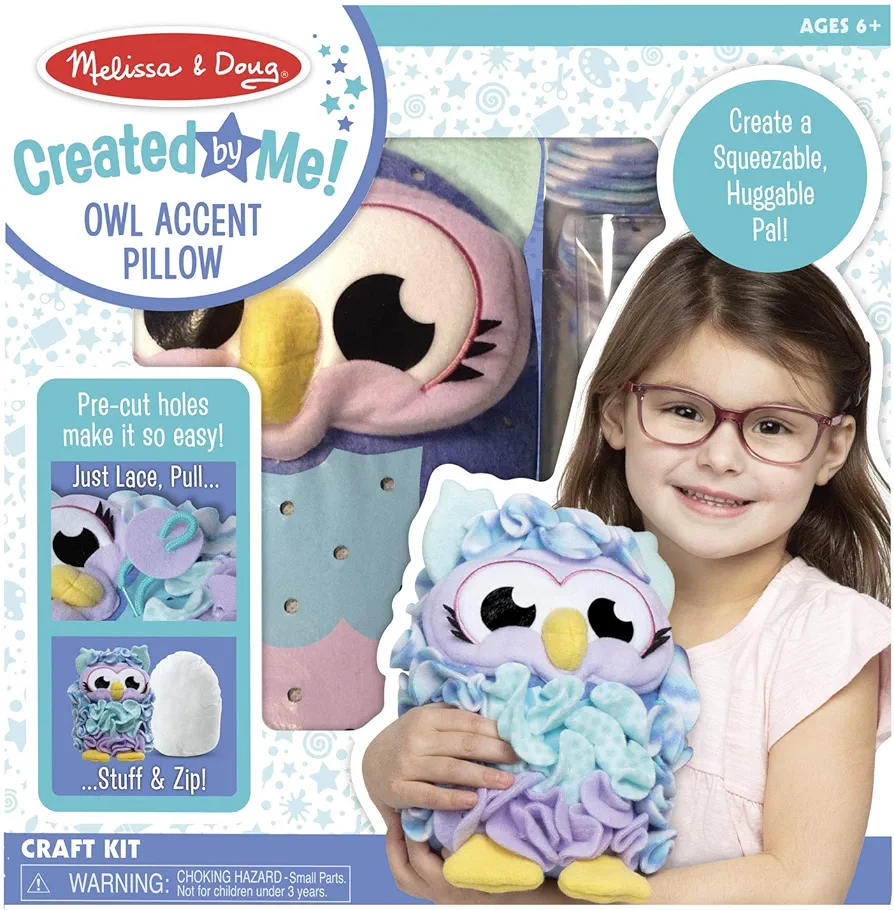 Melissa & Doug Created by Me! Owl Pillow, 6+ years