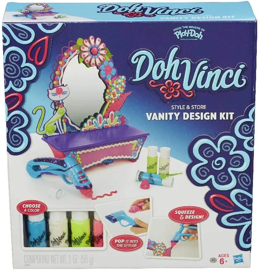 Play-Doh DohVinci Style and Store Vanity Complete Design Kit