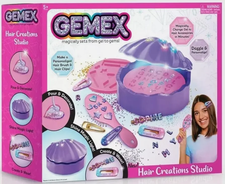 Gemex Hair Creations Studio - Magically sets from gel to gems