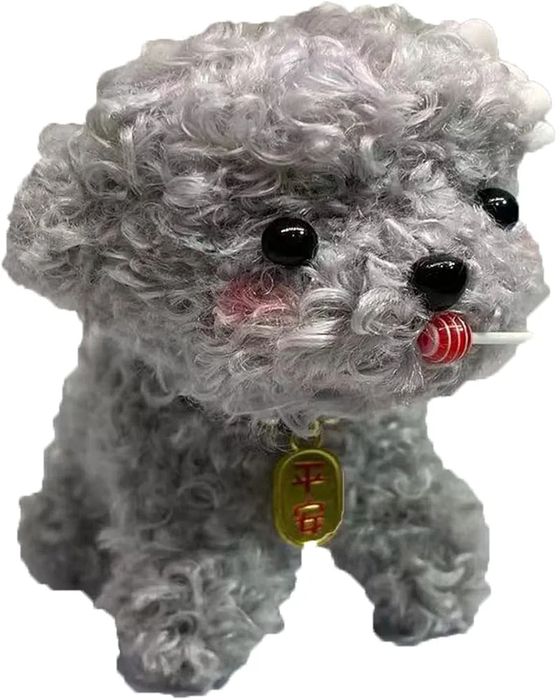 Pipe Cleaners Craft Supplies Chenille Stem DIY Arts and Crafts Plush Toy Dog Height About 6-8cm (Finished Handmade Dog)