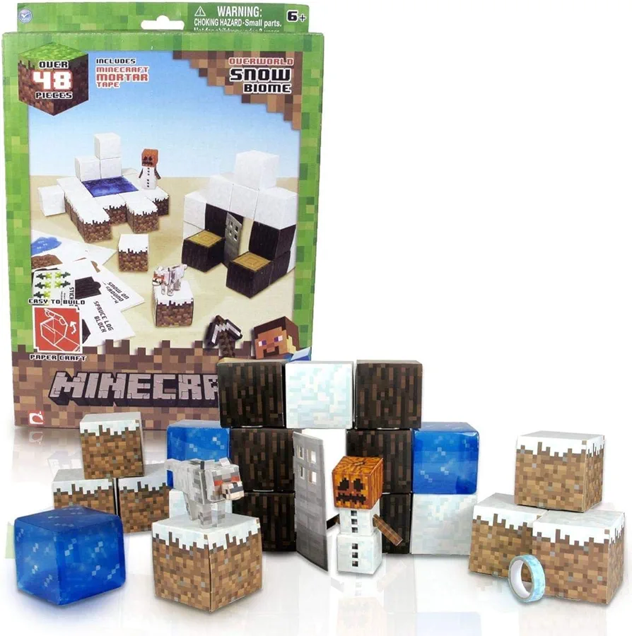 Minecraft Papercraft Snow Set