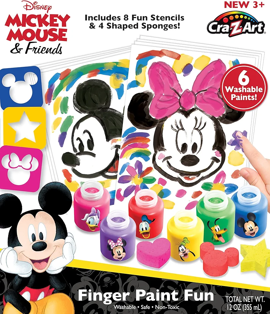 Disney Cra-Z-Art Minnie Mouse & Friends Finger Paint Fun by Cra-Z-Art - Amazon Exclusive, 1 Count (Pack of 1)