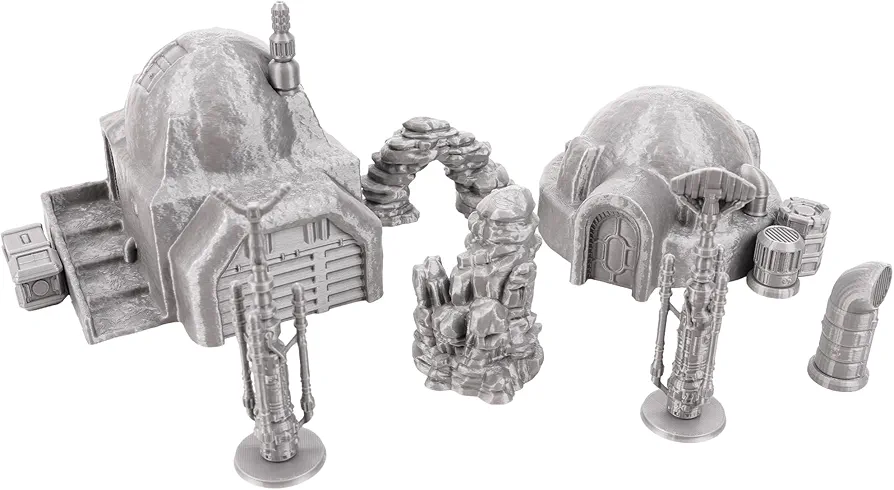 Tabletop Terrain Desert Homestead Starter Set Compatible with Star Wars Legion and Sci-Fi Wargames and RPGs 28mm