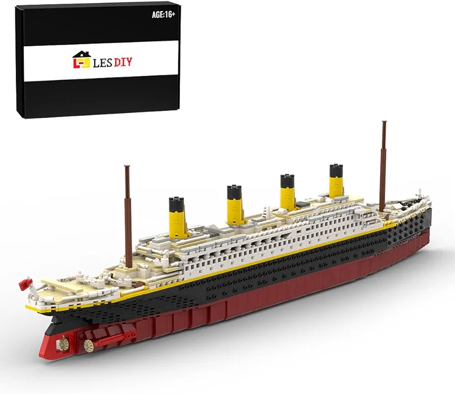 KAROYD Technic RMS Titanic Building Kit, 1/400 Scale Large Small Particle Building Blocks Set 10294 (2439PCS)