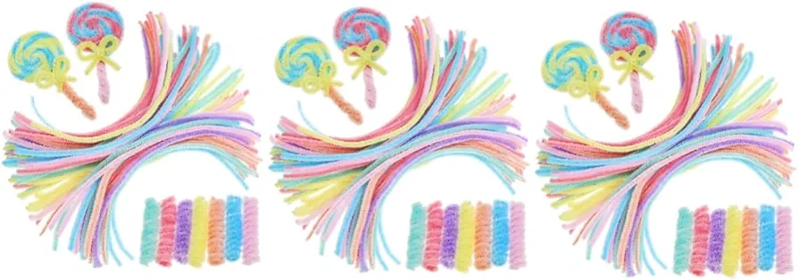 900 Pcs Top Twisting Stick Plush Pipe Cleaners Craft Chenille Stems Colorful Twisting Stick Arts and Crafts Supplies Rainbow Chenille Stems Chenille Wire Fluffy Craft Rods