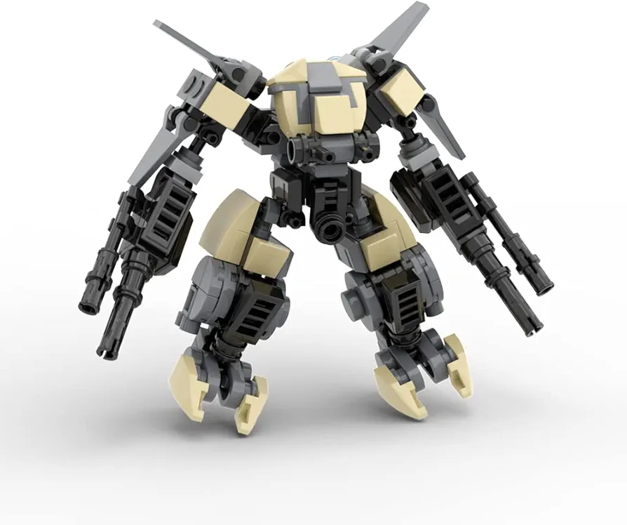 War Mech Warrior Building Blocks Set, Space War Science Fiction Movie Action Figure Toy Model Collectible, Birthday Gift for Kids, Boys and Girls 6+ Years Old (176 Pieces)