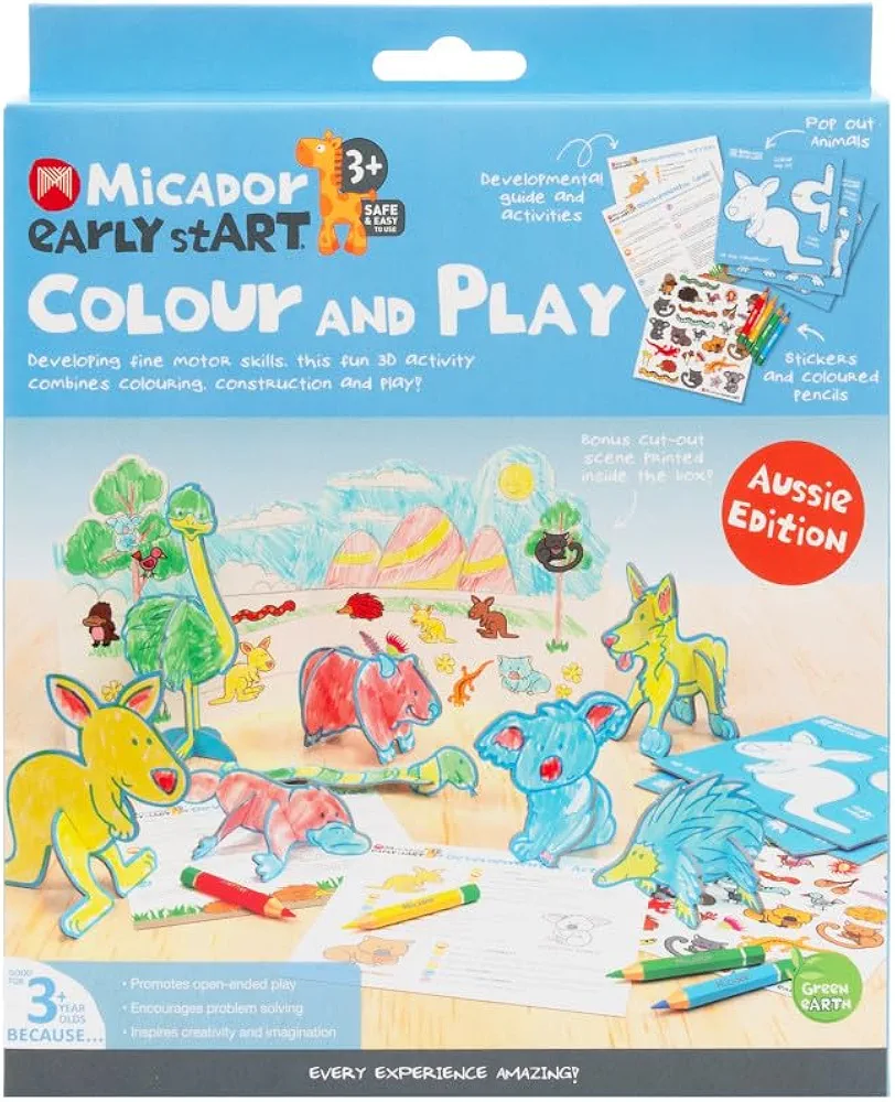 Early Start Color & Play 6-Piece Set, Aussie Edition