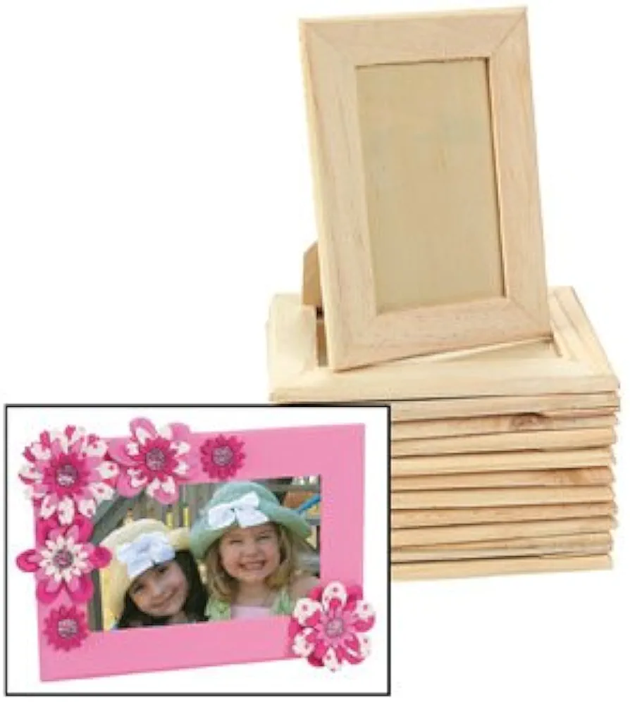 Fun Express 5x7 Color Yourself Frames - Set Of 12 - DIY Fun Craft for Home and School