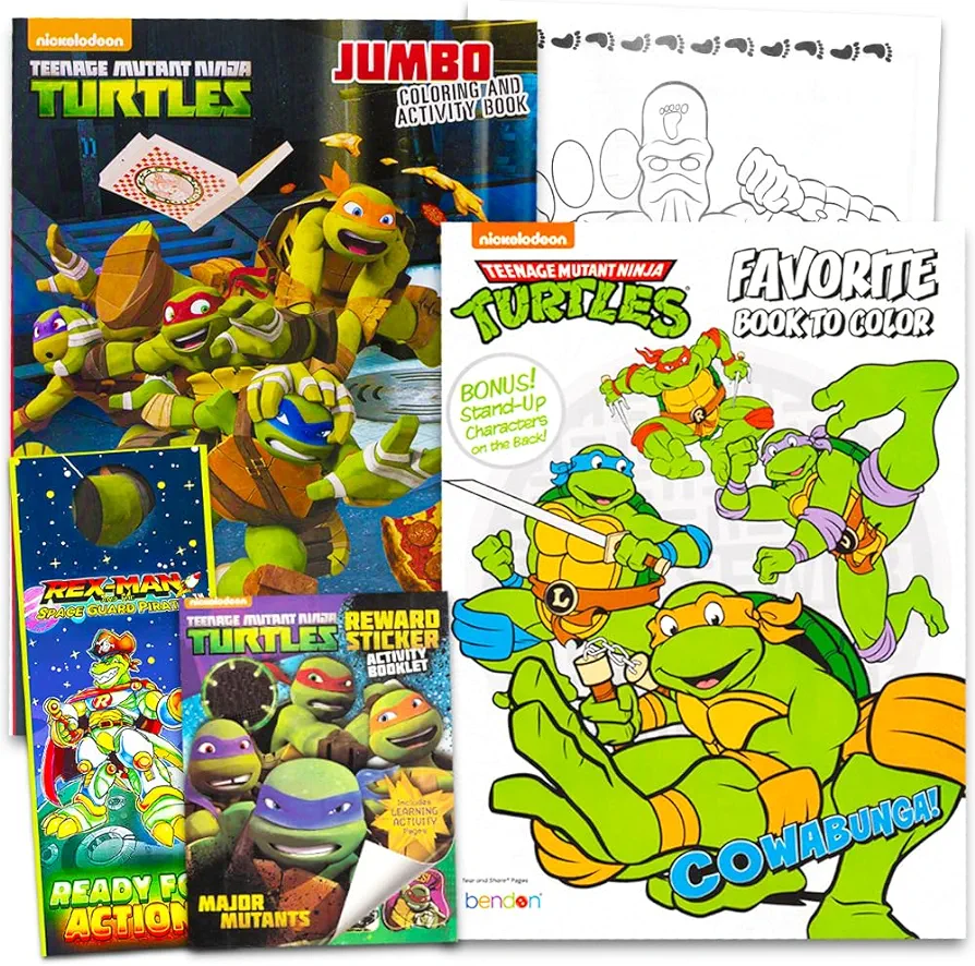 Teenage Mutant Ninja Turtles Coloring and Activity Book Set With Stickers