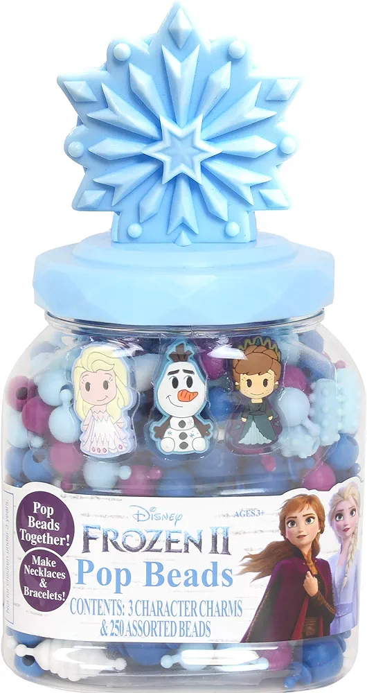 Tara Toys Frozen 2 Enchanting Magic Jewelry & Bead Maker Playset - Kids' Ultimate Jewelry Crafting Kit - Design with Elsa Charms, Snap Beads & More - Artistic Holiday Gift for Kids Age 3+