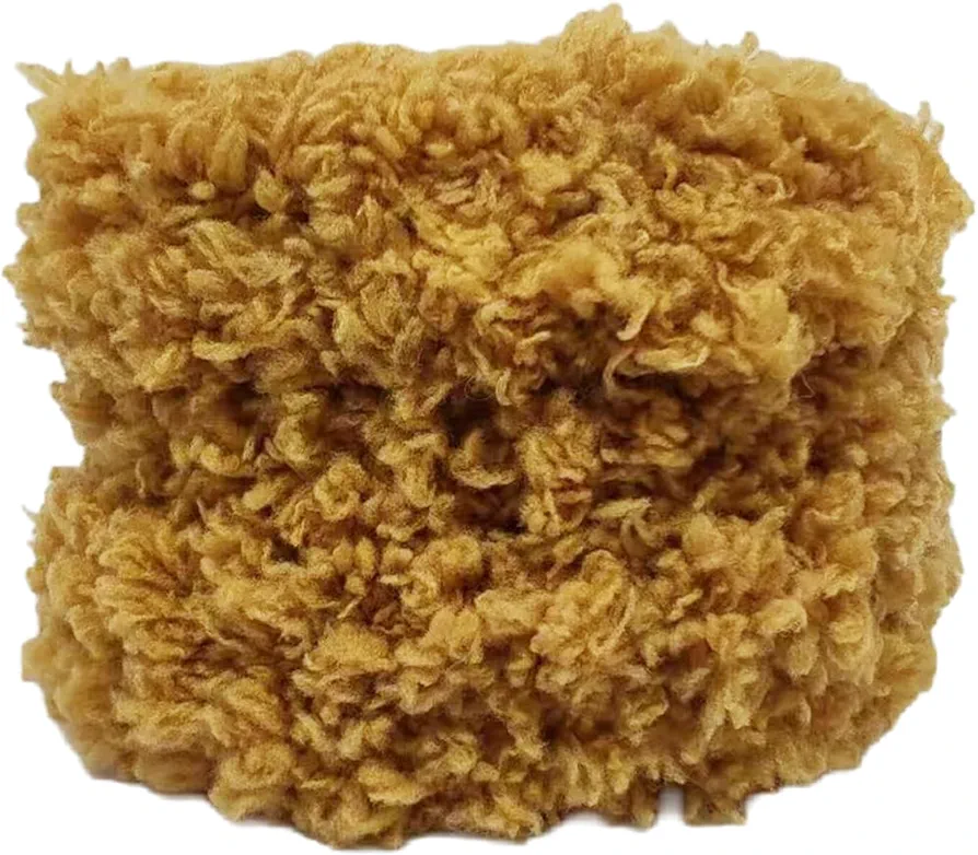 1pc Coral Velvet Pipe Cleaners Extra Thick Fur Pipe Cleaners Plush Chenille Stems for Kids Art Craft DIY Projects Khaki