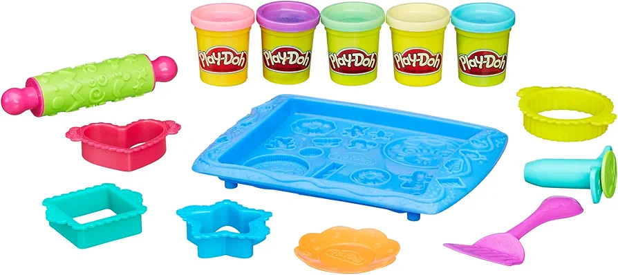 Play-Doh Kitchen Creations Cookie Creations Play Food Set for Kids 3 Years and Up with 5 Non-Toxic Play-Doh Colors (Amazon Exclusive)