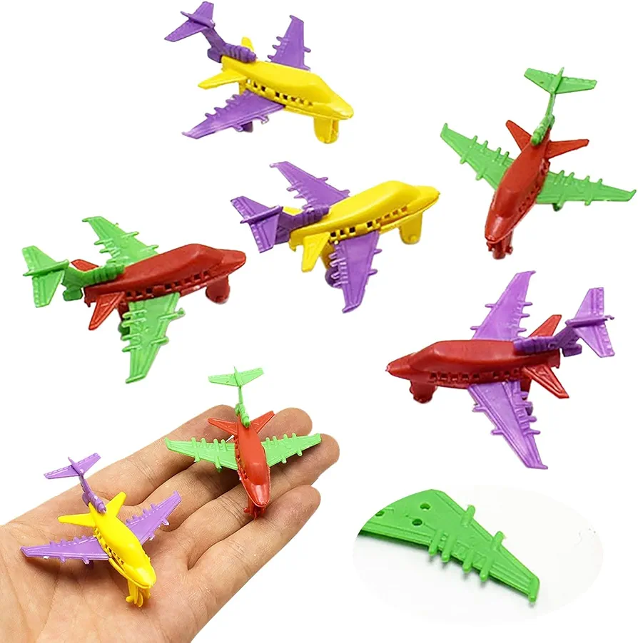 Kids Arts and Crafts Ages 4-8 Desk Mini Airliner Big Plane Small Toy Capsule Egg Toy Children's Arts Training Equipment (Multicolor, One Size)