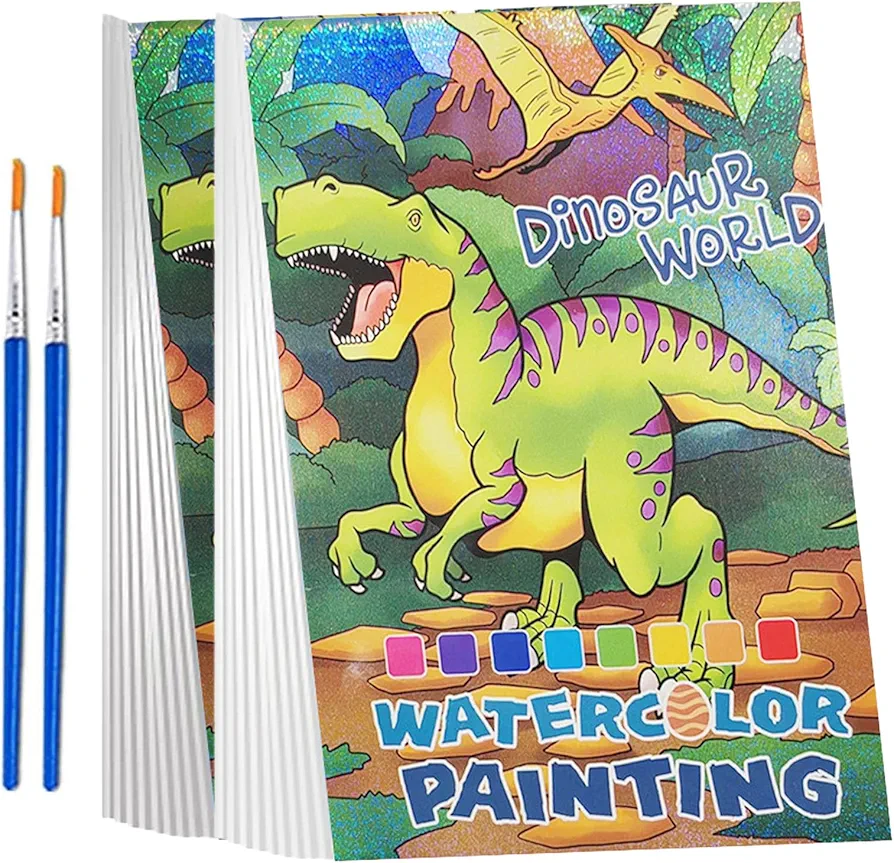 Pocket Watercolor Painting Book,Watercolor Painting,Travel Art Kit,Pocket Watercolor Painting Book for Kids,Watercolor Painting Book,Paintings Watercolor Book,Watercolor Book (light green)