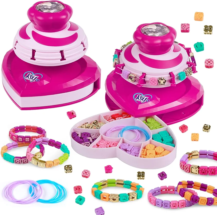 IFLOVE Arts and Crafts for Kids Ages 8-12,Beads Bracelet Making Kit for Girl,Kids Bracelet Maker Jewelry Making Kit with 216 Beads,Christmas Birthday Gifts for Ages 6 7 8 9 10 11 12 Year Old