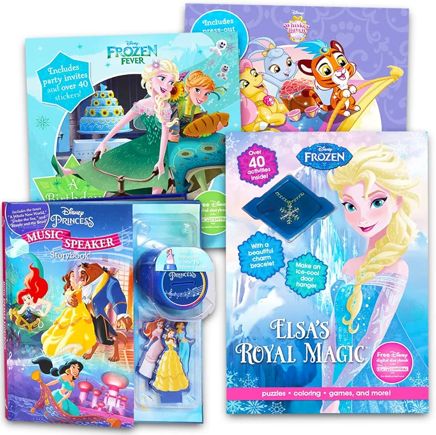 Disney Frozen Coloring Book Super Set - 3 Deluxe Disney Coloring and Activity Books with Frozen Stickers and Extras (Super Set)