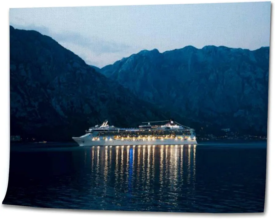 OEPWQIWEPZ Beautiful Cruise Ship at Night See DIY Digital Oil Painting Set Acrylic Oil Painting Arts Craft Paint by Number Kits for Adult Kids Beginner Children Wall Decor