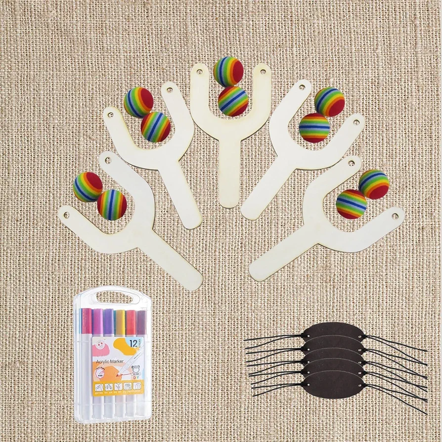 W WANG-ONE 5 pieces DIY Wooden Art Craft for Kids, Art and Craft Supplies Party Birthday Gift Favors for Boys Girls Easter Crafts Wooden Craft Kits-Wooden outdoor crafts