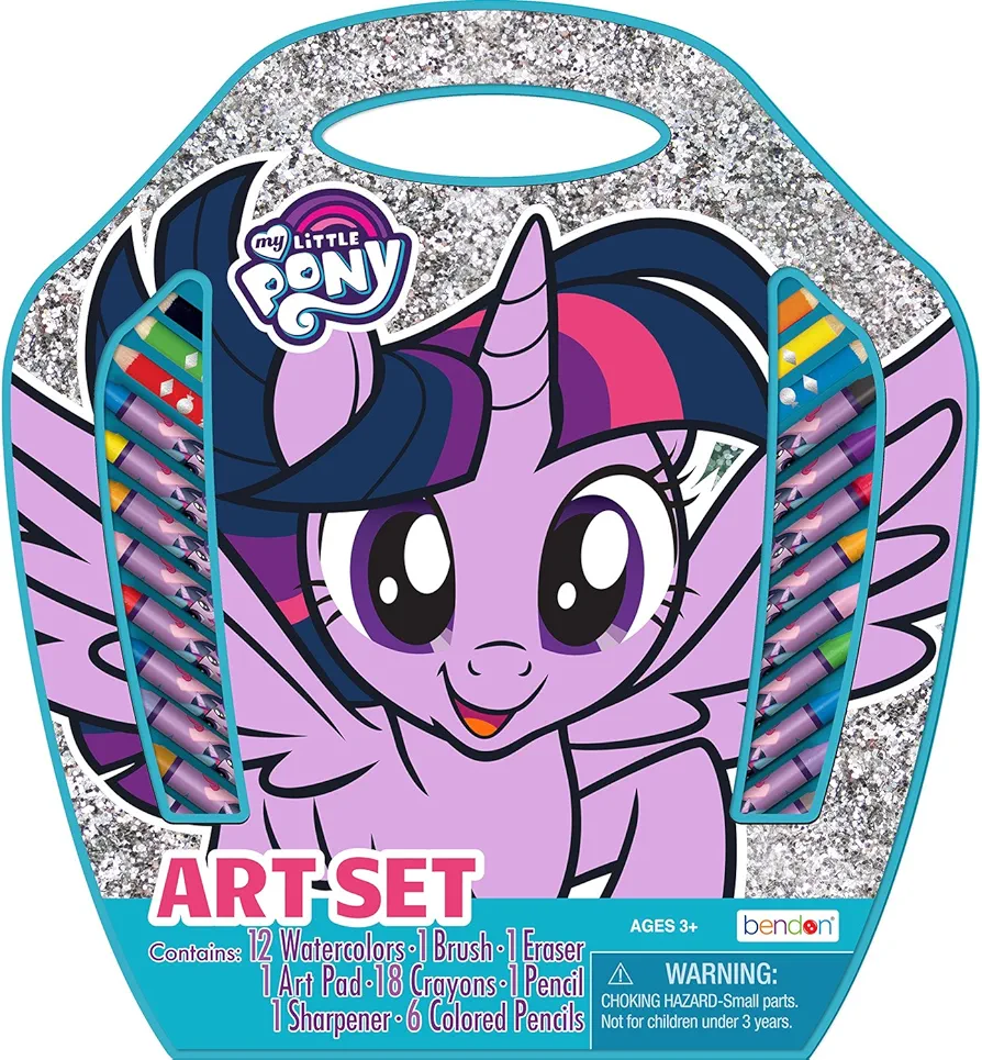 Bendon My Little Pony Art Supplies with Large Art Storage Case (AS41700)