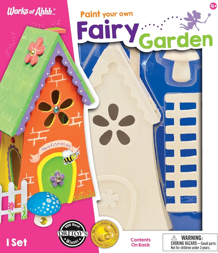 Works of Ahhh... Craft Set - Fairy Garden Classic Wood Paint Kit