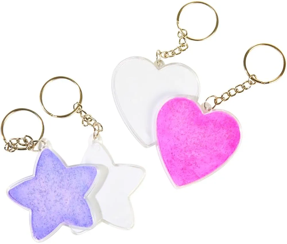 Colorations Create Your Own Keychain Craft Kit for Kids, Set of 12 – DIY Kit for Kids that Encourages Creativity – Easy and Fun – Includes Supplies to Make 12 Personalized Keychains