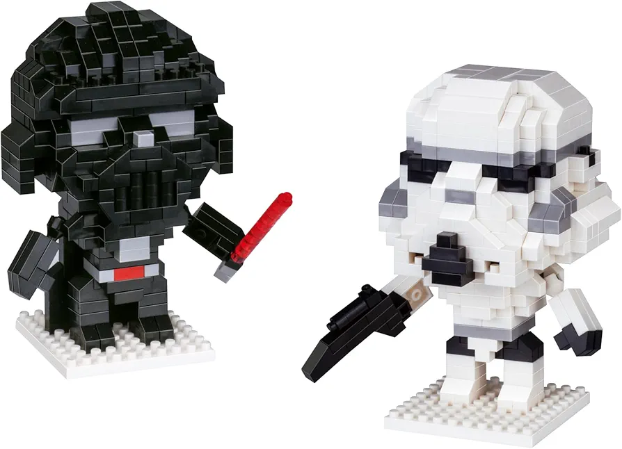 EBTY DREAMS Inc. - Set of 2 Stormtrooper, Darth Vader Educational DIY Model Mini Building Blocks