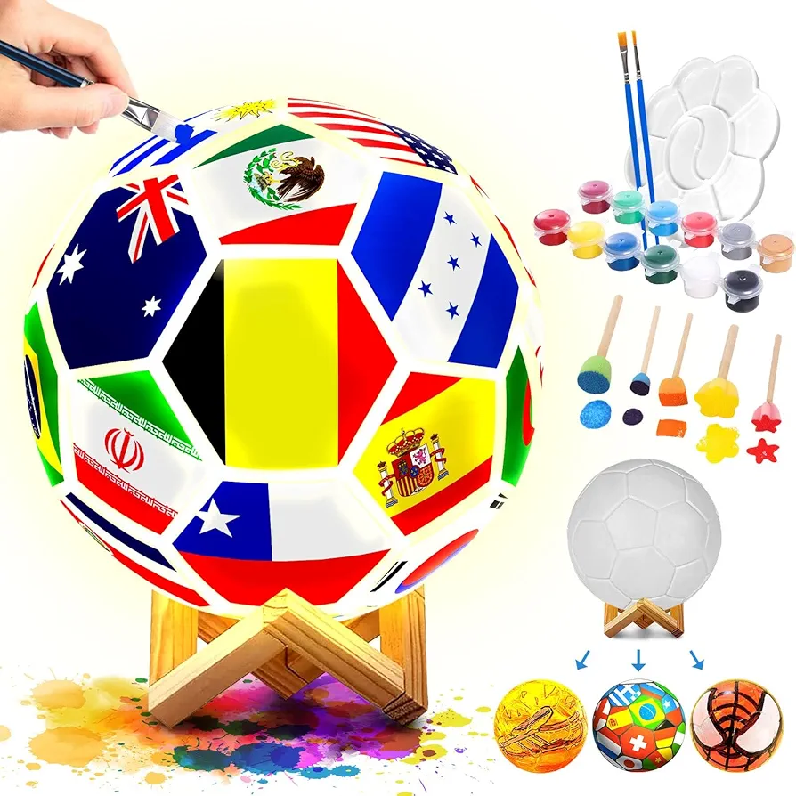 kykake DIY Night Light Art and Crafts Kit (Football Lamp)