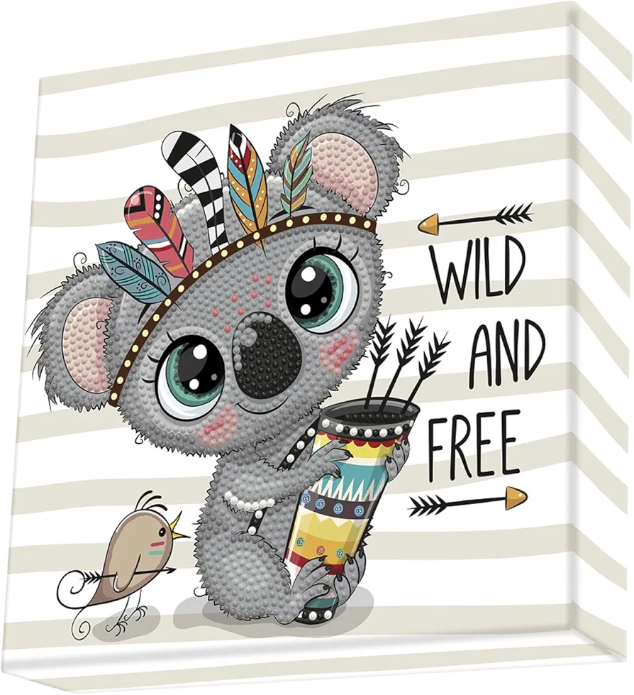 DIAMOND DOTZ ® - Wild & Free Dotz Box, Partial Drill, Round Dotz, Diamond Painting Kits, Diamond Art Kits for Adults, Gem Art, Diamond Art, Diamond Dotz Kits, 8.7"x8.7"