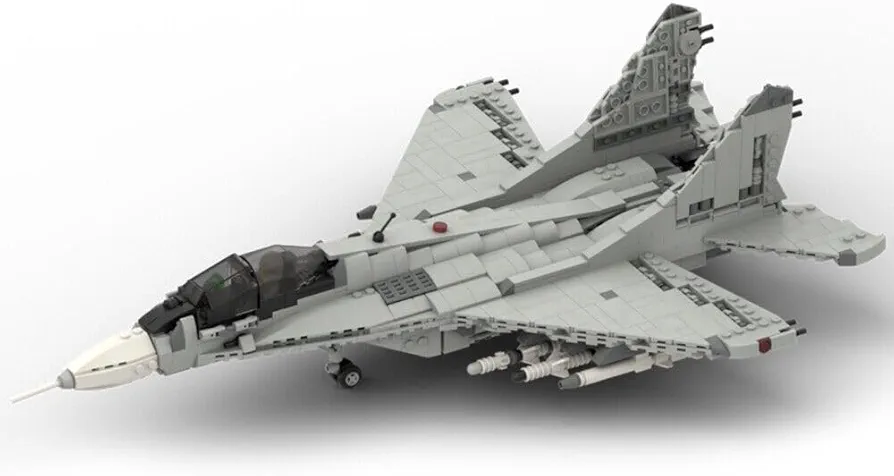 Twin-Engine Fighter Aircraft Model Building Toys Set 1:35 Scale 1191 Pieces MOC for Age 18+