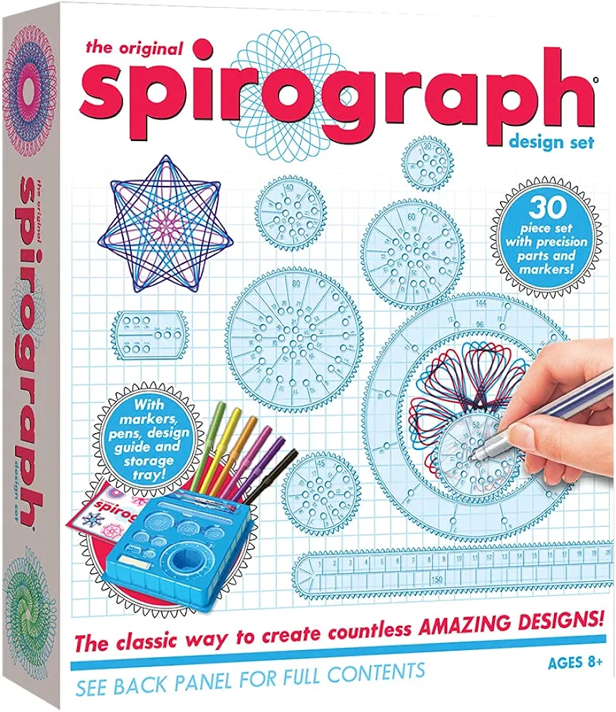 Spirograph — Design Set Boxed — Arts and Craft Kit — The Classic Way to Make Countless Amazing Designs! — for Ages 8+