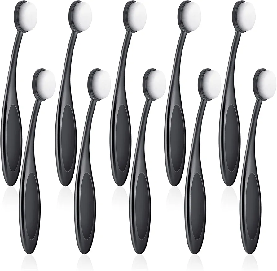 UNIMEIX 10 Pack Blending Brushes for Card Making Art Blending Tools Blender Brush Ink Blending Brushes for Crafts Black