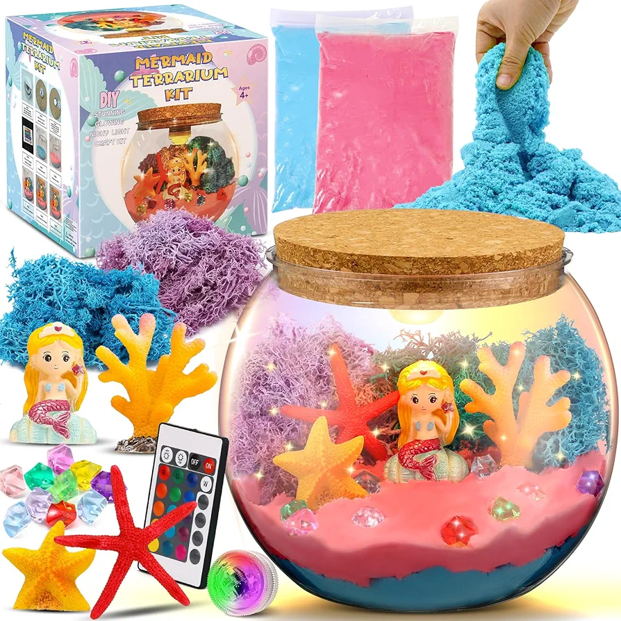 DIY Light Up Terrarium Halloween Toys for Halloween Party Favors Decor