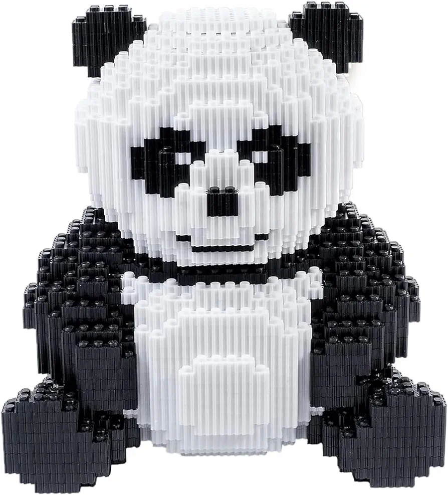 AHZILEI Animal Panda Mini Blocks Building Set, 7822 Pcs Cute 3D Puzzle Mini Building Bricks Toy Kits, DIY Educational Particle Building Birthday Gift for Party Favors