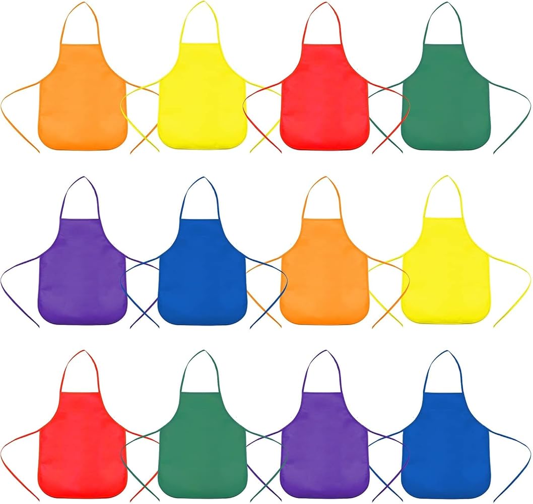 Children's Artists Fabric Aprons - Classroom,Kitchen, Community Event, Crafts