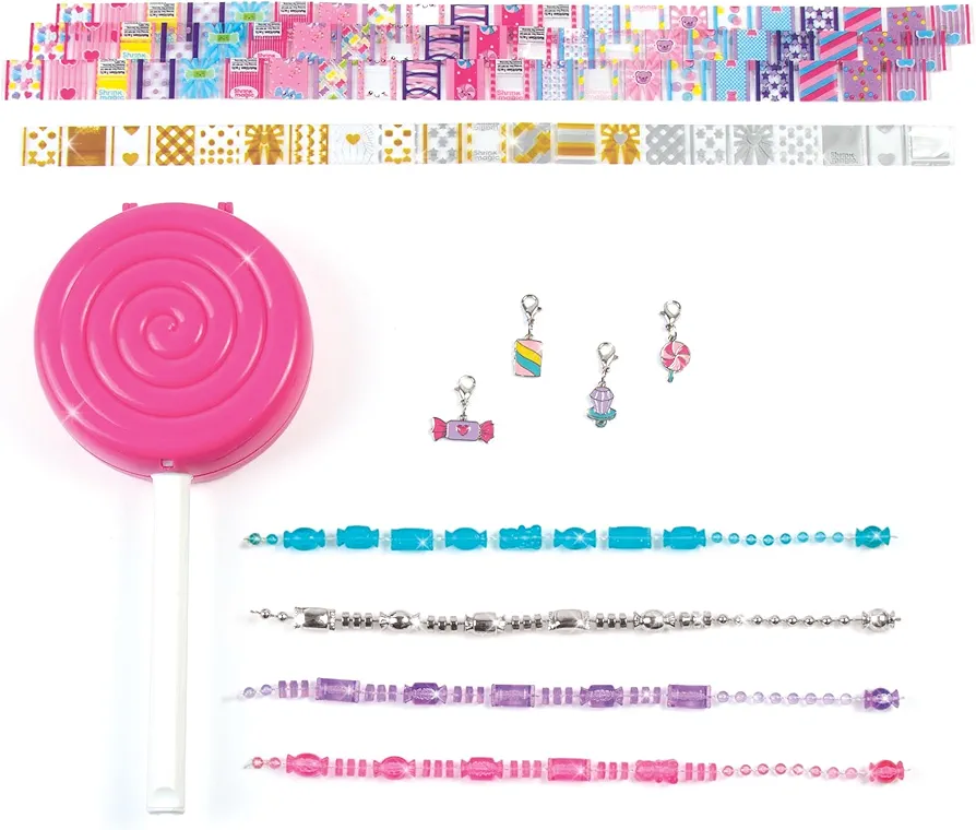 Make It Real: Shrink Magic: Sweet & Sour Lollipop Bracelet Kits - 2 Pack - DIY Jewelry Sets, Use A Hair Dryer to Shrink & Style, Girls & Kids Ages 8+